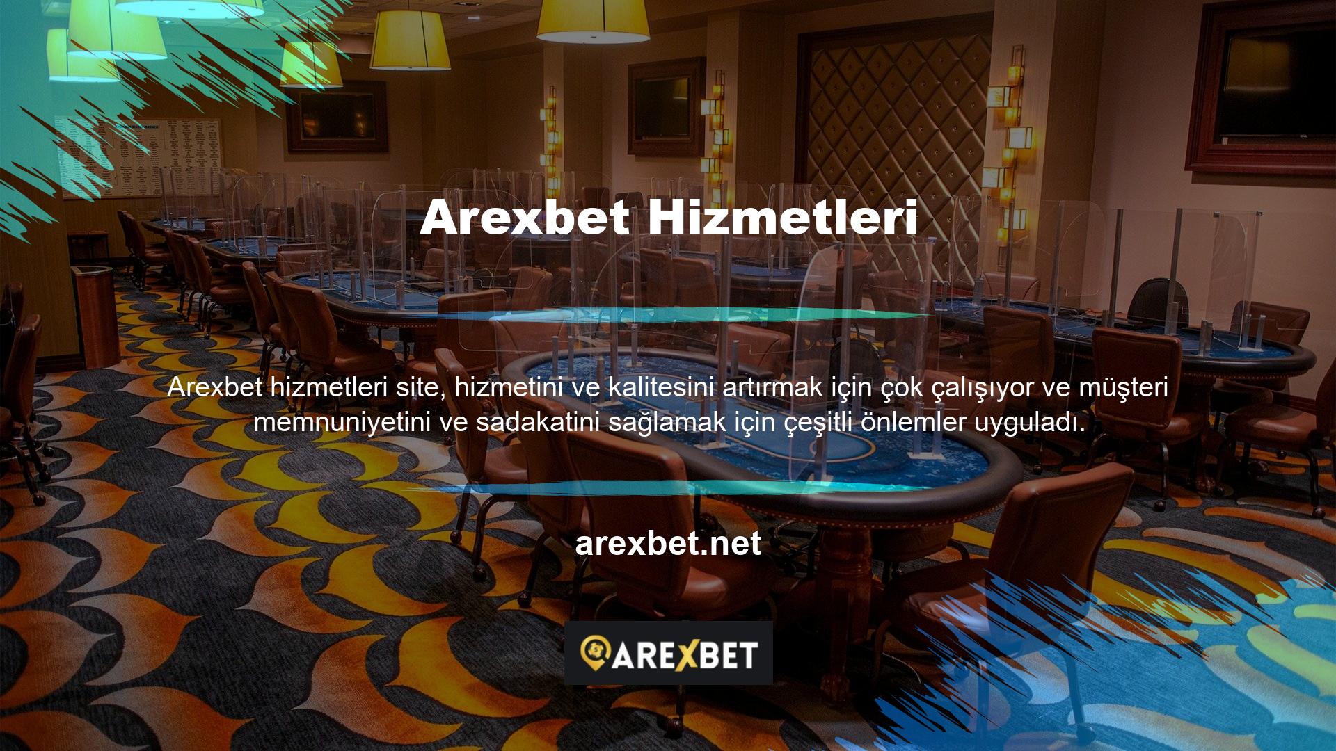 Avrupa bahis sitesi Arexbet, kullanıcıların kullanması kolay özellikleri kullanamamalıdır