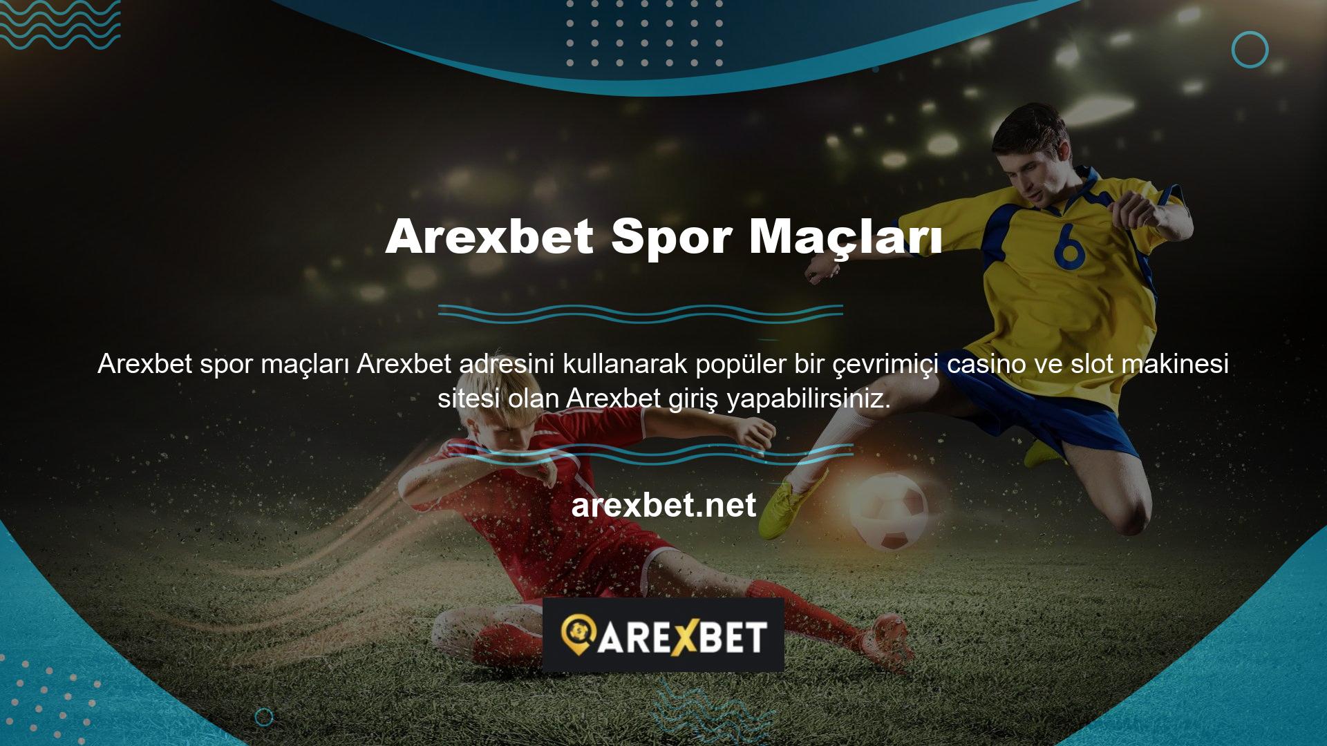 Arexbet, ücretsiz bir hesap yapabileceğiniz ve birçok farklı hizmet alabileceğiniz bir web sitesidir